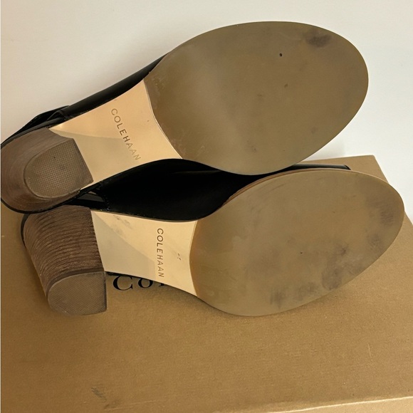 Cole Haan Wrey Leather Sling Back Bootie Size 8.5 - Picture 7 of 10